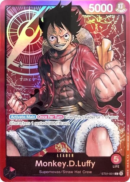 Monkey.D.Luffy (001), Starter Deck 1: Straw Hat Crew ST01-001