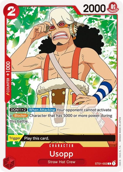 Usopp, Starter Deck 1: Straw Hat Crew ST01-002