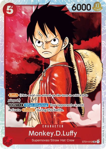 Monkey.D.Luffy (012), Starter Deck 1: Straw Hat Crew ST01-012