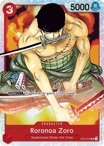 Roronoa Zoro, Starter Deck 1: Straw Hat Crew ST01-013