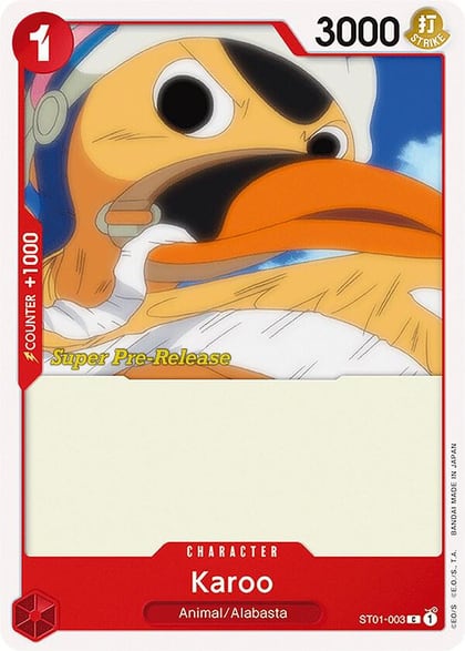 Karoo, Super Pre-Release Starter Deck 1: Straw Hat Crew ST01-003