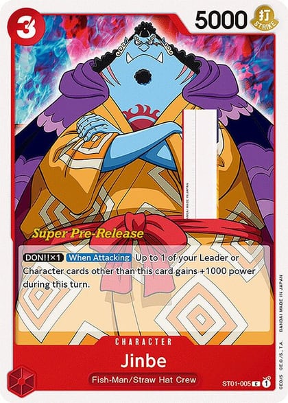 Jinbe, Super Pre-Release Starter Deck 1: Straw Hat Crew ST01-005