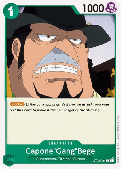 Capone"Gang"Bege, Starter Deck 2: Worst Generation ST02-004