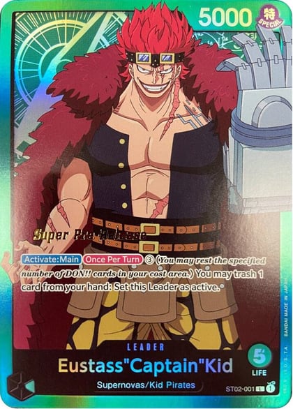 Eustass"Captain"Kid (001), Super Pre-Release Starter Deck 2: Worst Generation ST02-001