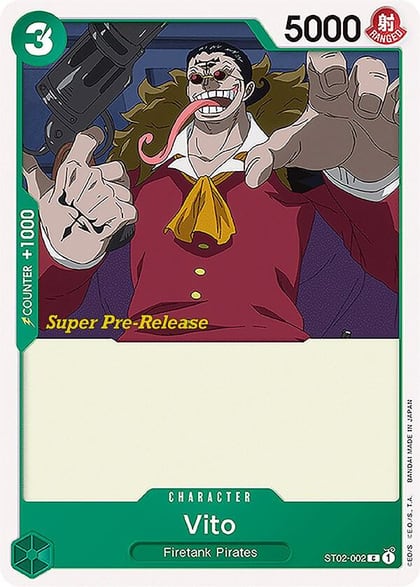 Vito, Super Pre-Release Starter Deck 2: Worst Generation ST02-002