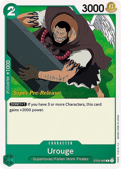 Urouge, Super Pre-Release Starter Deck 2: Worst Generation ST02-003