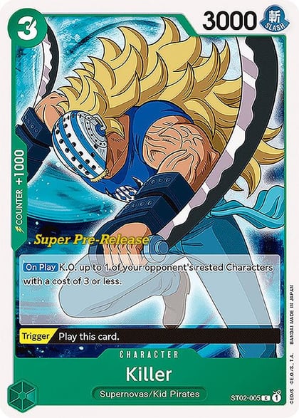 Killer, Super Pre-Release Starter Deck 2: Worst Generation ST02-005