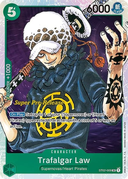 Trafalgar Law, Super Pre-Release Starter Deck 2: Worst Generation ST02-009