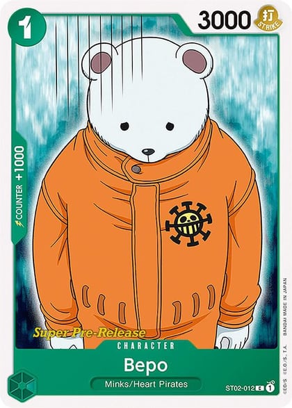 Bepo, Super Pre-Release Starter Deck 2: Worst Generation ST02-012