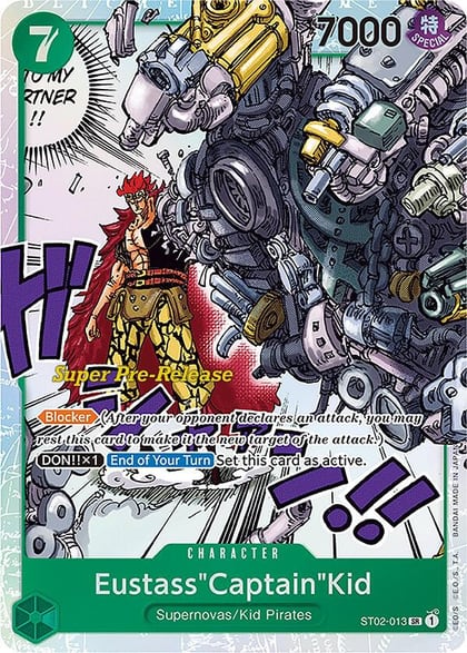 Eustass"Captain"Kid (013), Super Pre-Release Starter Deck 2: Worst Generation ST02-013