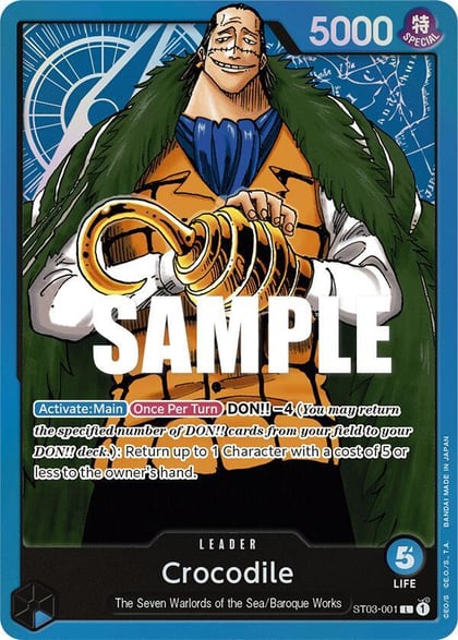 Crocodile (001), Starter Deck 3: The Seven Warlords of The Sea ST03-001