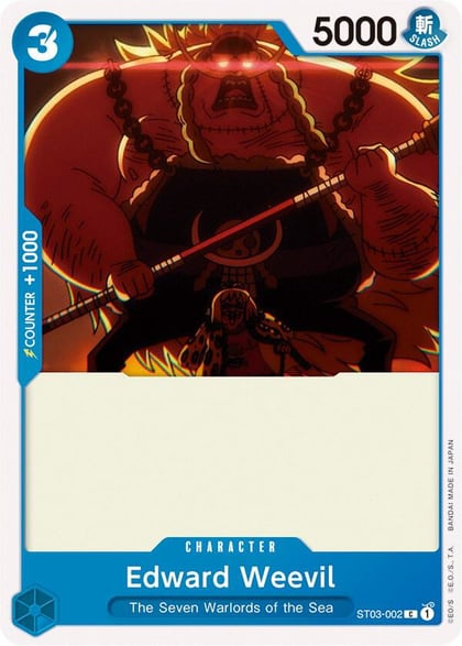 Edward Weevil, Starter Deck 3: The Seven Warlords of The Sea ST03-002