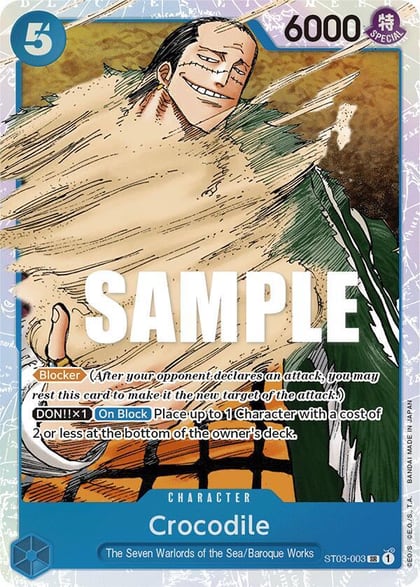 Crocodile (003), Starter Deck 3: The Seven Warlords of The Sea ST03-003