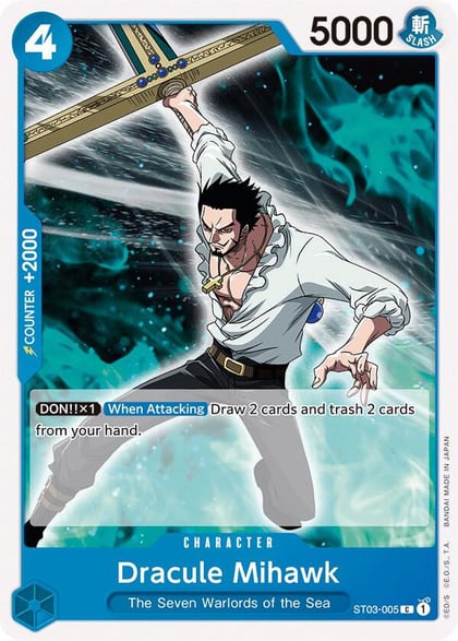 Dracule Mihawk, Starter Deck 3: The Seven Warlords of The Sea ST03-005