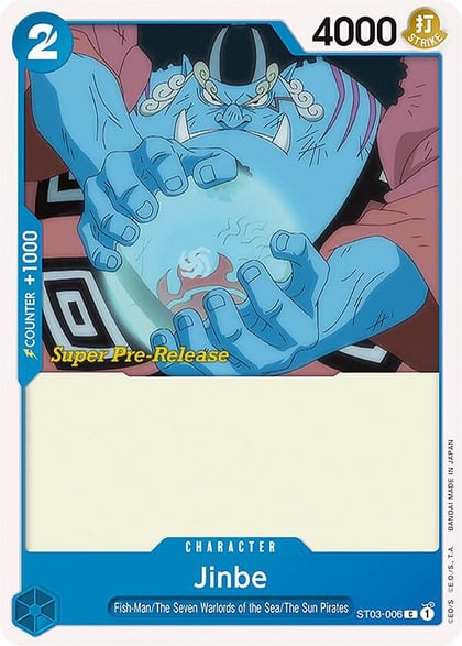 Jinbe, Super Pre-Release Starter Deck 3: The Seven Warlords of the Sea ST03-006