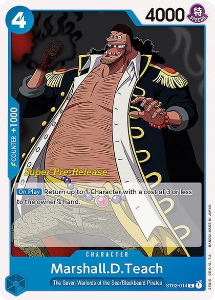 Marshall.D.Teach, Super Pre-Release Starter Deck 3: The Seven Warlords of the Sea ST03-014