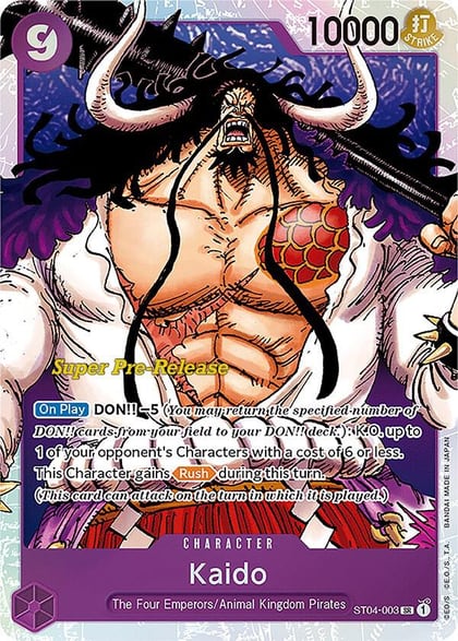 Kaido (003), Super Pre-Release Starter Deck 4: Animal Kingdom Pirates ST04-003