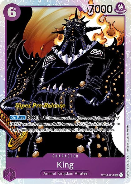 King, Super Pre-Release Starter Deck 4: Animal Kingdom Pirates ST04-004