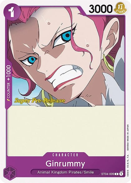Ginrummy, Super Pre-Release Starter Deck 4: Animal Kingdom Pirates ST04-009