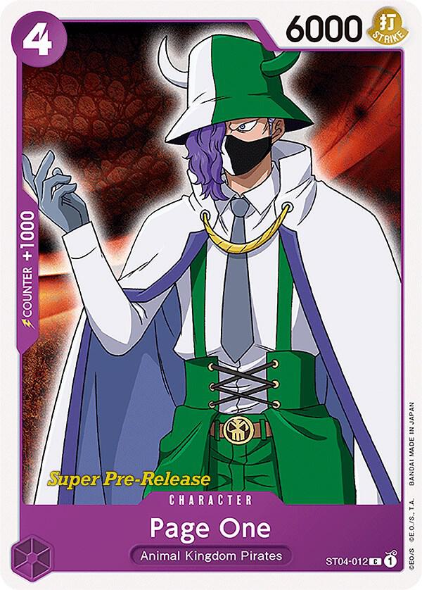 Page One, Super Pre-Release Starter Deck 4: Animal Kingdom Pirates ST04-012