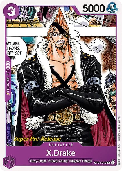 X.Drake, Super Pre-Release Starter Deck 4: Animal Kingdom Pirates ST04-013