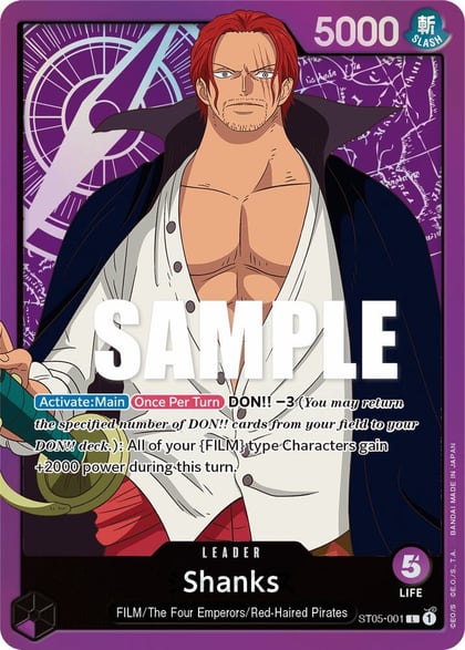 Shanks, Starter Deck 5: Film Edition ST05-001