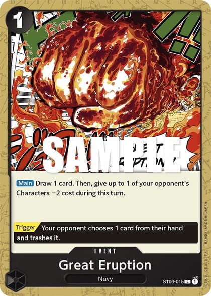 Great Eruption, Starter Deck 6: Absolute Justice ST06-015