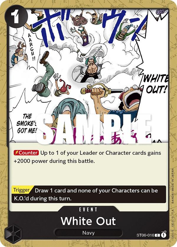 White Out, Starter Deck 6: Absolute Justice ST06-016