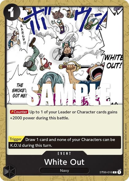 White Out, Starter Deck 6: Absolute Justice ST06-016