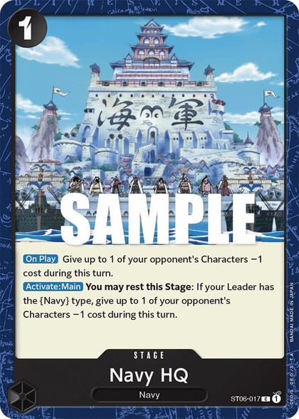 Navy HQ, Starter Deck 6: Absolute Justice ST06-017