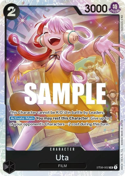 Uta, Starter Deck 8: Monkey.D.Luffy ST08-002