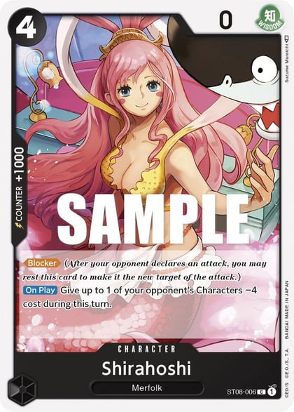 Shirahoshi, Starter Deck 8: Monkey.D.Luffy ST08-006