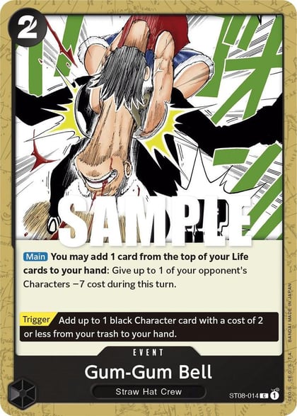 Gum-Gum Bell, Starter Deck 8: Monkey.D.Luffy ST08-014