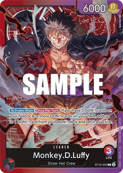 Monkey.D.Luffy (002), Ultra Deck: The Three Captains ST10-002