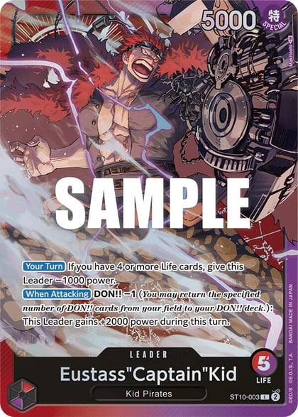 Eustass"Captain"Kid (003), Ultra Deck: The Three Captains ST10-003