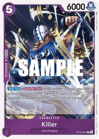 Killer, Ultra Deck: The Three Captains ST10-007