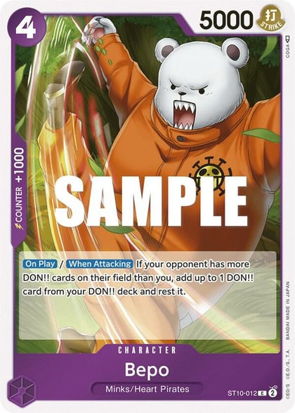 Bepo, Ultra Deck: The Three Captains ST10-012