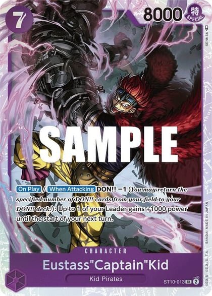 Eustass"Captain"Kid (013), Ultra Deck: The Three Captains ST10-013