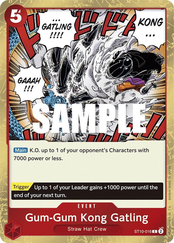Gum-Gum Kong Gatling, Ultra Deck: The Three Captains ST10-016