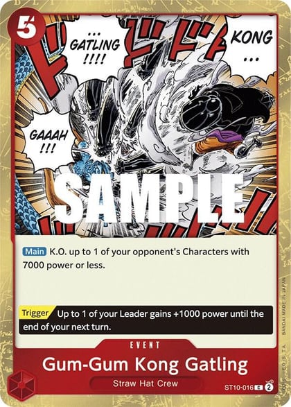 Gum-Gum Kong Gatling, Ultra Deck: The Three Captains ST10-016