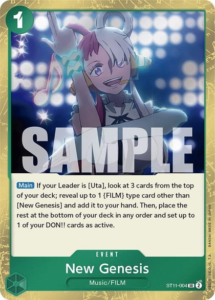 New Genesis, Starter Deck 11: Uta ST11-004