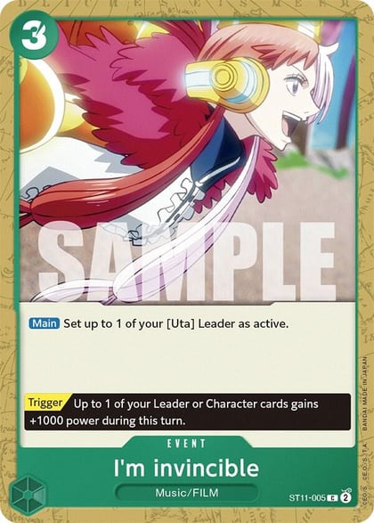 I'm invincible, Starter Deck 11: Uta ST11-005
