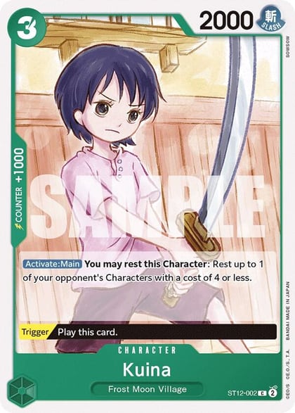 Kuina, Starter Deck 12: Zoro and Sanji ST12-002