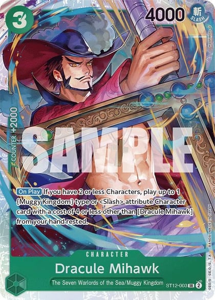 Dracule Mihawk, Starter Deck 12: Zoro and Sanji ST12-003