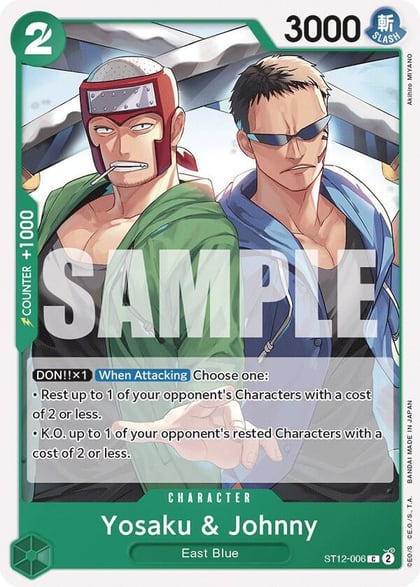 Yosaku & Johnny, Starter Deck 12: Zoro and Sanji ST12-006