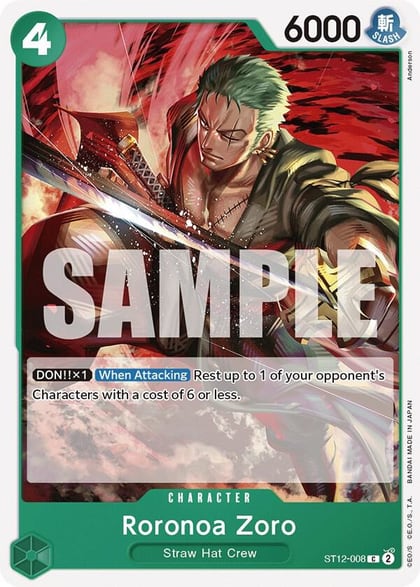 Roronoa Zoro, Starter Deck 12: Zoro and Sanji ST12-008