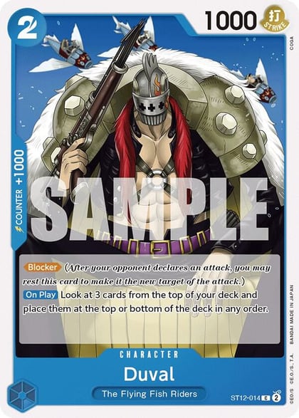 Duval, Starter Deck 12: Zoro and Sanji ST12-014