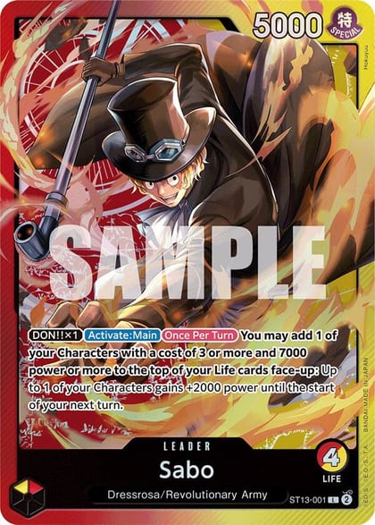 Sabo (001), Ultra Deck: The Three Brothers ST13-001