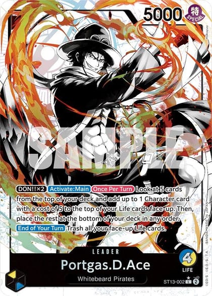Portgas.D.Ace (002) (Parallel), Ultra Deck: The Three Brothers ST13-002