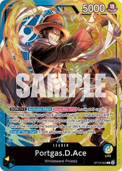 Portgas.D.Ace (002), Ultra Deck: The Three Brothers ST13-002